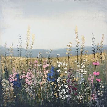 Abstraktes Blumenfeld