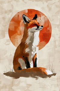 Sunset Silence - Fuchs im Profil