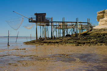 Strand vissers huisje