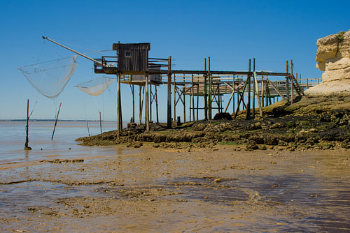 Strand vissers huisje