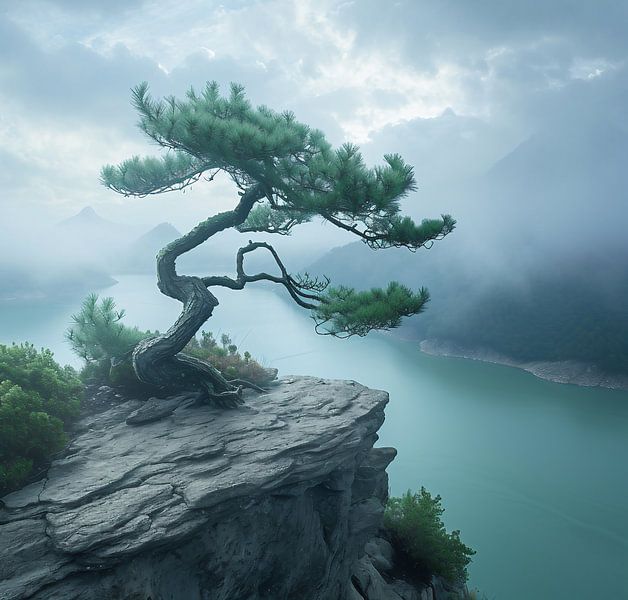 Einsamer Baum von fernlichtsicht