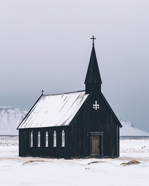 Winterlandschap van fernlichtsicht