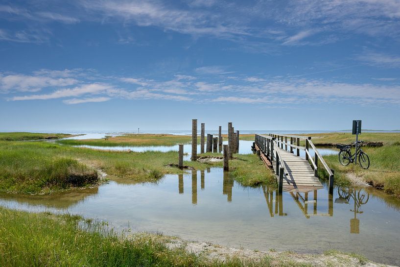 Sankt Peter-Ording Dorf auf der Halbinsel Eiderstedt von Peter Eckert
