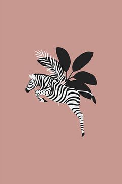 Tropical Zebra van Walljar