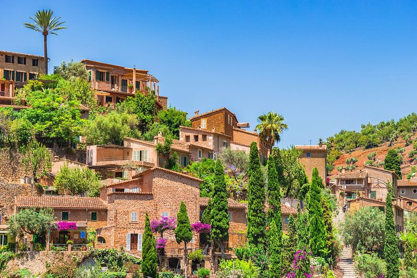Beroemd bergdorp Deia op het eiland Mallorca, Spanje van Alex Winter