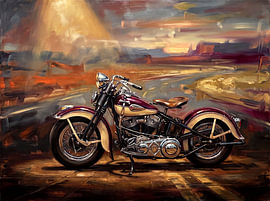 Eine Harley-Davidson Knucklehead am Ende der Welt von Jan Keteleer