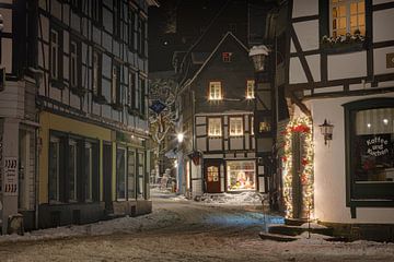 Monschau in Kerstsfeer van Eus Driessen