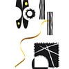Black & White Abstract No. 3 | gold by Melanie Viola