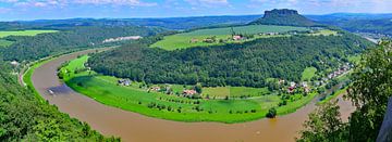 Het Elbe Panorama van Ingo Laue