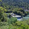 Vue d'ensemble des chutes d'eau de Krka sur Henriette Tischler van Sleen