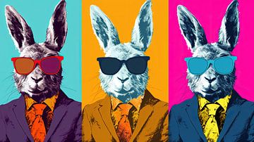 Warhol : le répertoire du lapin rétro sur ByNoukk