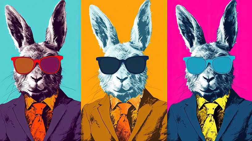 Warhol: Retro-Kaninchen-Repertoire von ByNoukk