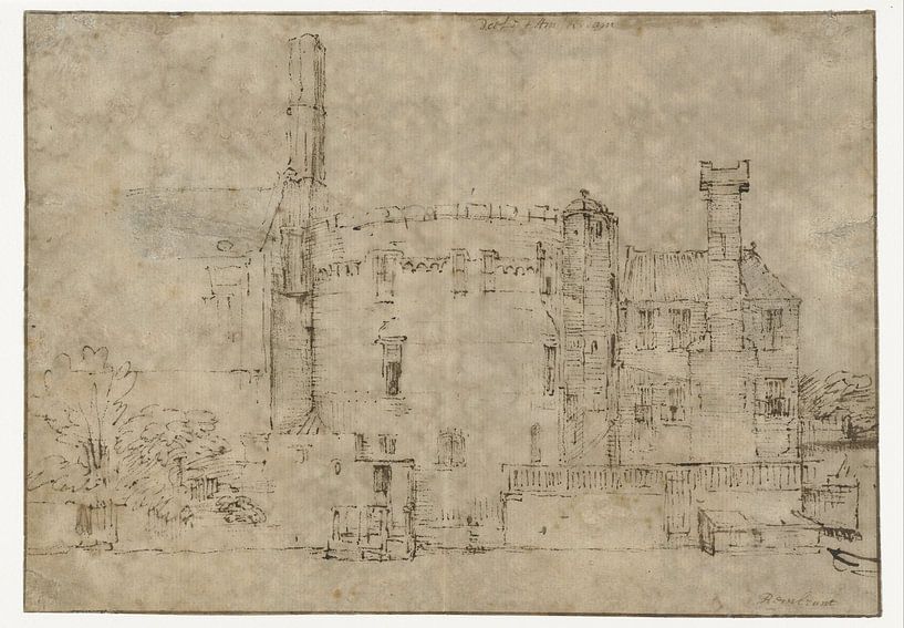 La tour Swijgh Utrecht à Amsterdam, Rembrandt van Rijn par Ed z'n Schets
