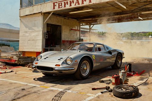 Vintage raceziel: een Ferrari GTB Dino