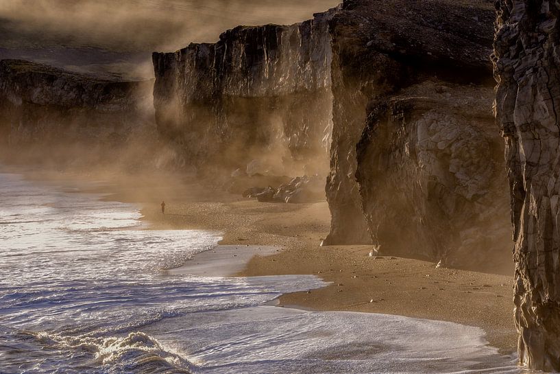 Landscape Dramatic cliffs at Dyrholaey by Sander Grefte