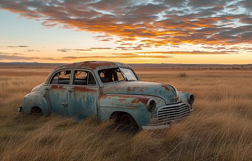 Abendstimmung am Autowrack