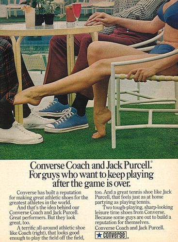 Vintage art print CONVERSE 1973