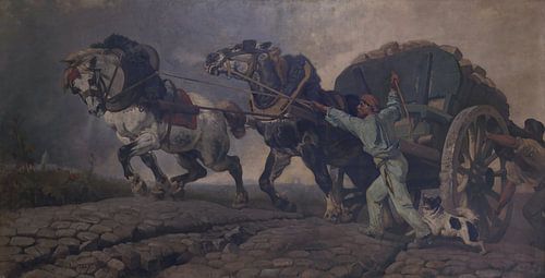 De zware last, Charles Verlat, 1857