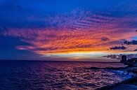 Zonsondergang in Curacao van Barbara Riedel thumbnail