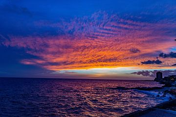 Curacao sunset by Barbara Riedel