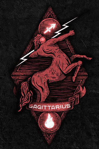 Illustration du signe du zodiaque du Sagittaire