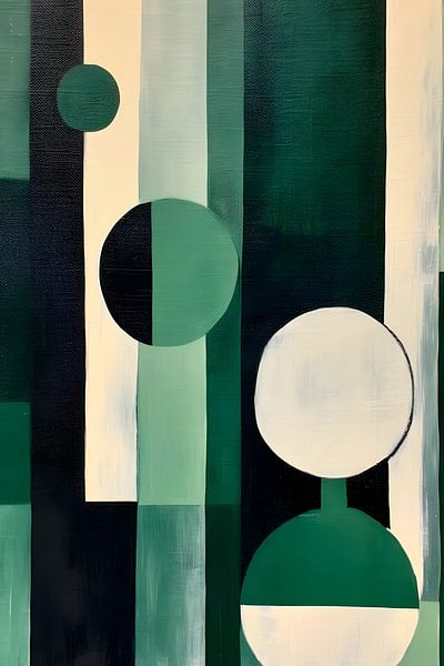 Modern forest green artwork by haroulita