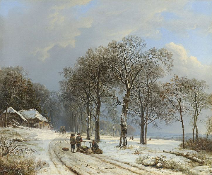 Winterlandschaft, Barend Cornelis Koekkoek von Rebel Ontwerp