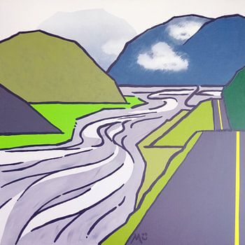 De westkust van Nieuw-Zeeland