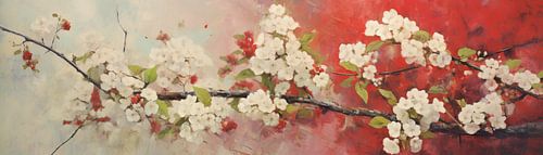 Blühender Zweig | Zweig mit weißen Blüten