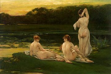 Waterlelies, Walter Shirlaw