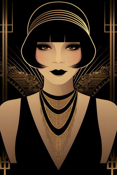Art Deco Charme in Schwarz und Gold #1 von Skyfall