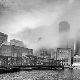 Boston in the clouds by Bart Hendrix