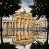 Brandenburger Tor mit Spiegelung von Stefan Dinse