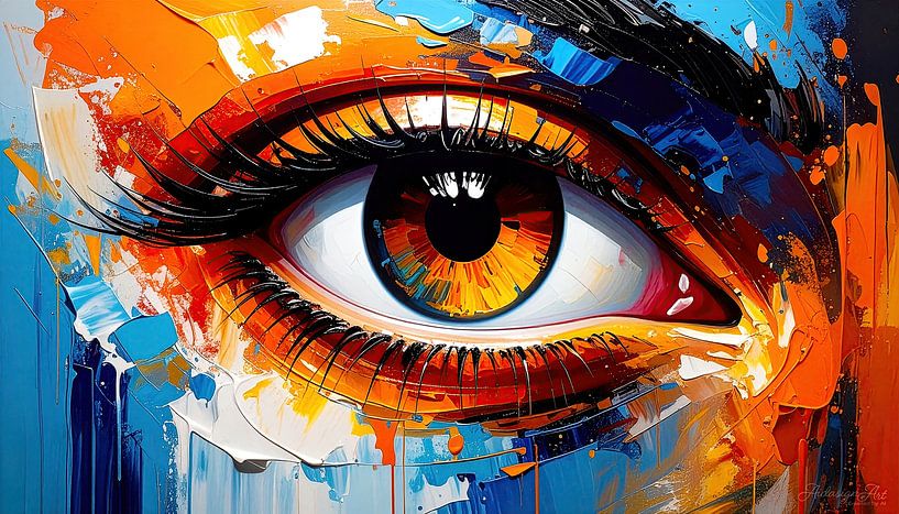 Abstract eye by AidasignArt