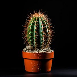 Cactus in a pot by TheXclusive Art
