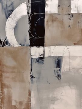 Modern en abstract in wabi-sabi stijl van Carla Van Iersel