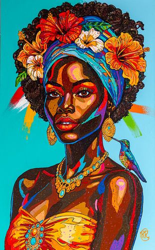 Porträt: Stille Kraft von Happy Paintings / Renata Rolefes