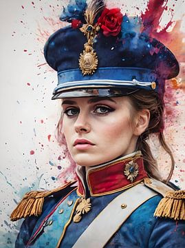 Eternal Courage: Portrait of a Napoleonic Soldier by Retrotimes