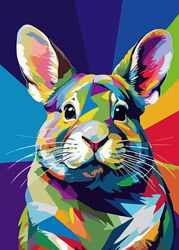 Chinchilla Pop Art van MIROKKU