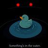"Something's in the Water" | Minimalistischer Kunstdruck zum Thema kosmischer Horror von MIROKKU