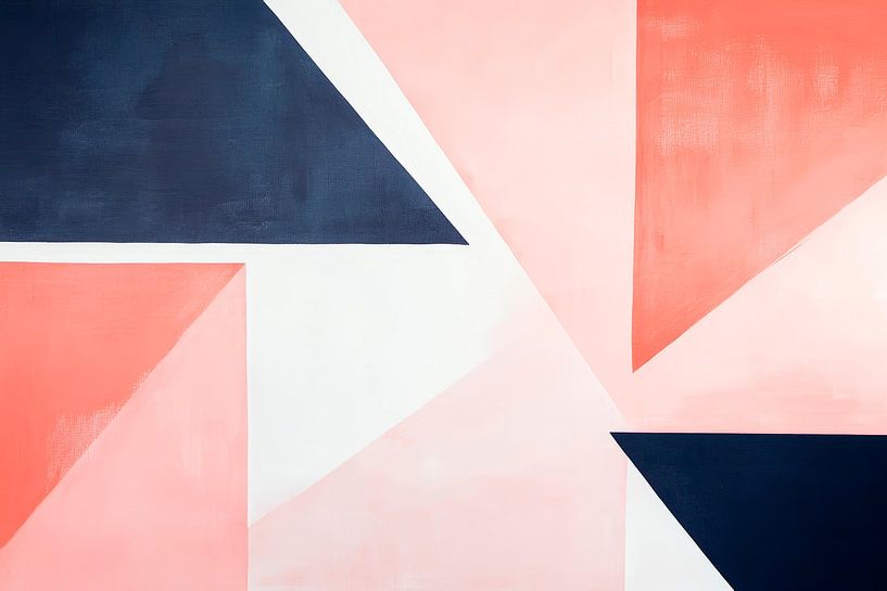 Geometrische Farbkomposition in Pastell von Poster Art Shop