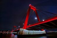 Rotterdam: Willemsbrug at night by Chihong thumbnail