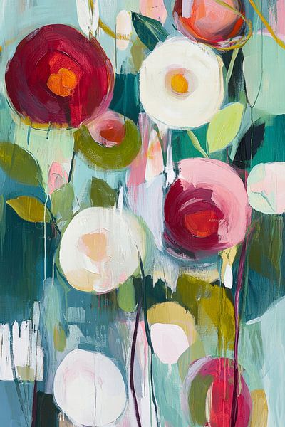 Blooming colour composition - Abstract by Poster Art Shop