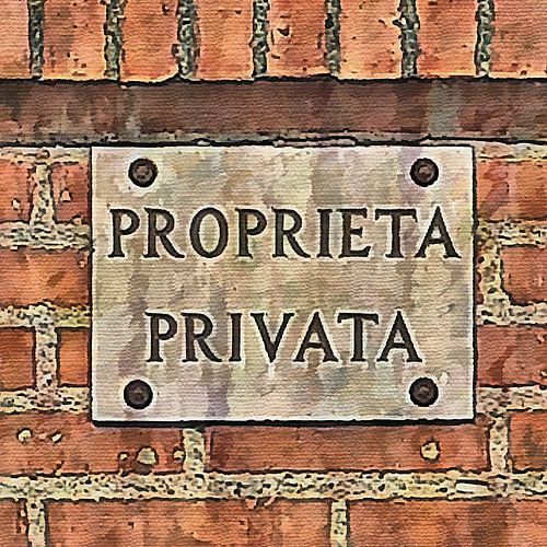 Privé-eigendom in het Italiaans