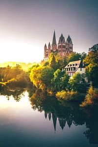Limburg im Winter, der Dom Sonnenaufgnag