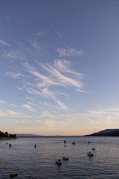 Le silence du soir sur l'Adriatique