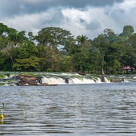Jeunes Marrons à Tapawatra sula sur le fleuve Suriname sur Lex van Doorn