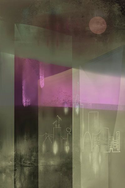 Stadt bei Nacht. 2 von Alie Ekkelenkamp
