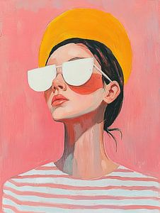 Frau Sonnenbrille | Sonnige Frau mit Sonnenbrille