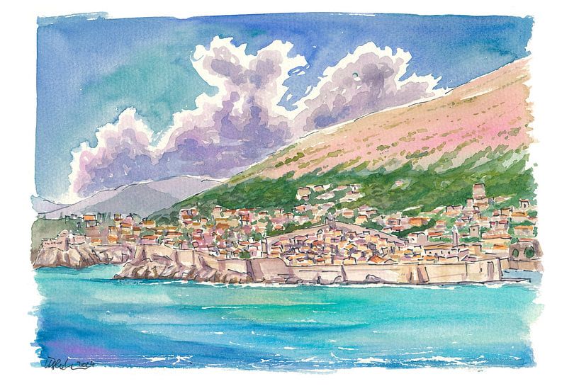 Fantastic view of Dubrovnik from the island of Lokrum by Markus Bleichner